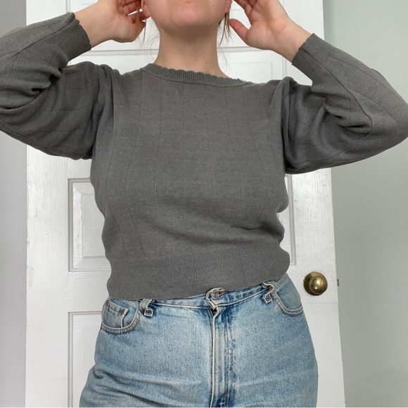 🤍SOLD🤍 VTG 80s Cotton Sweater - Picture 2 of 9